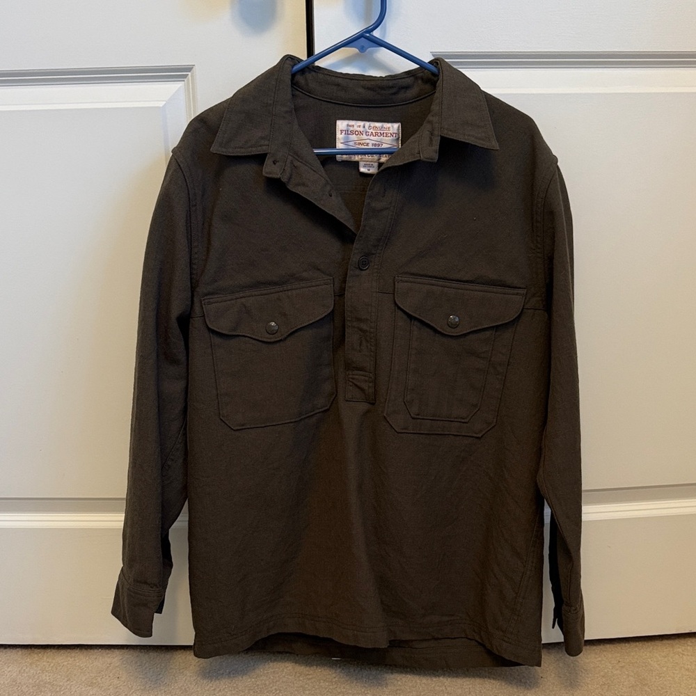 Filson Dark Brown Casual Button Down Shirt